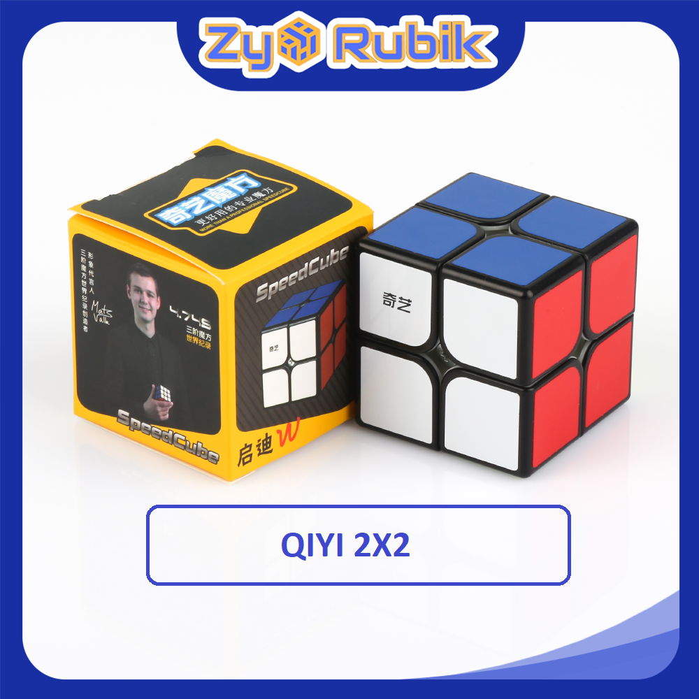 Rubik 2x2 QiYi QiDi W Black  Viền Đen  Rubic 2x2 QiYi QiDi W Black  Viền