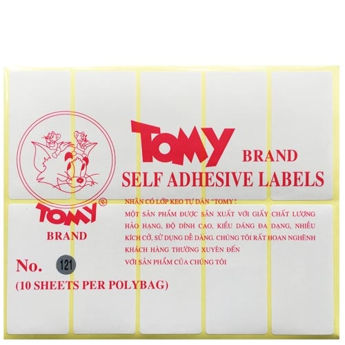 Decal Tomy A5 121 (36X77Mm)