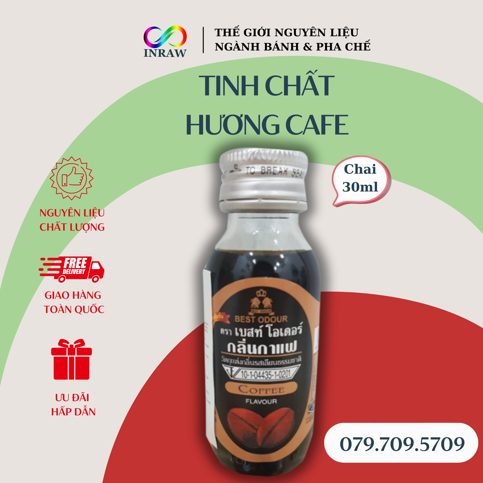 Hương cà phê best odour thái lan 30ml