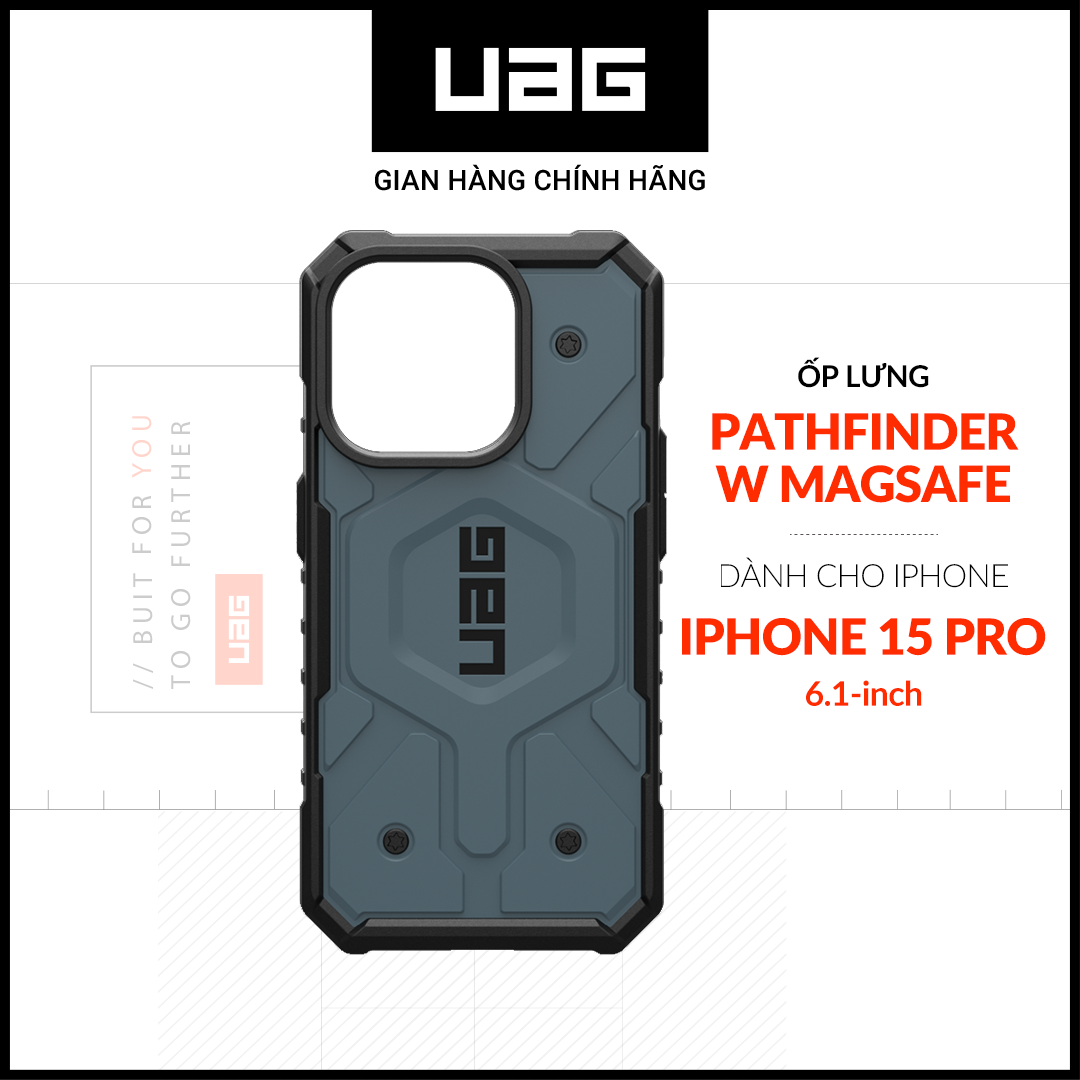 UAG Pathfinder shockproof case cover MagSafe charging for iPhone 15 Pro
