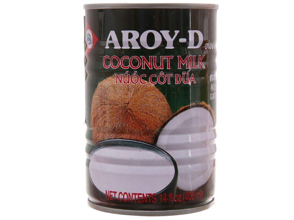 [HÀNG CHÍNH HÃNG] Nước Cốt Dừa AROY-D Coconut Milk 400Ml [Nhập Khẩu Thái Lan]