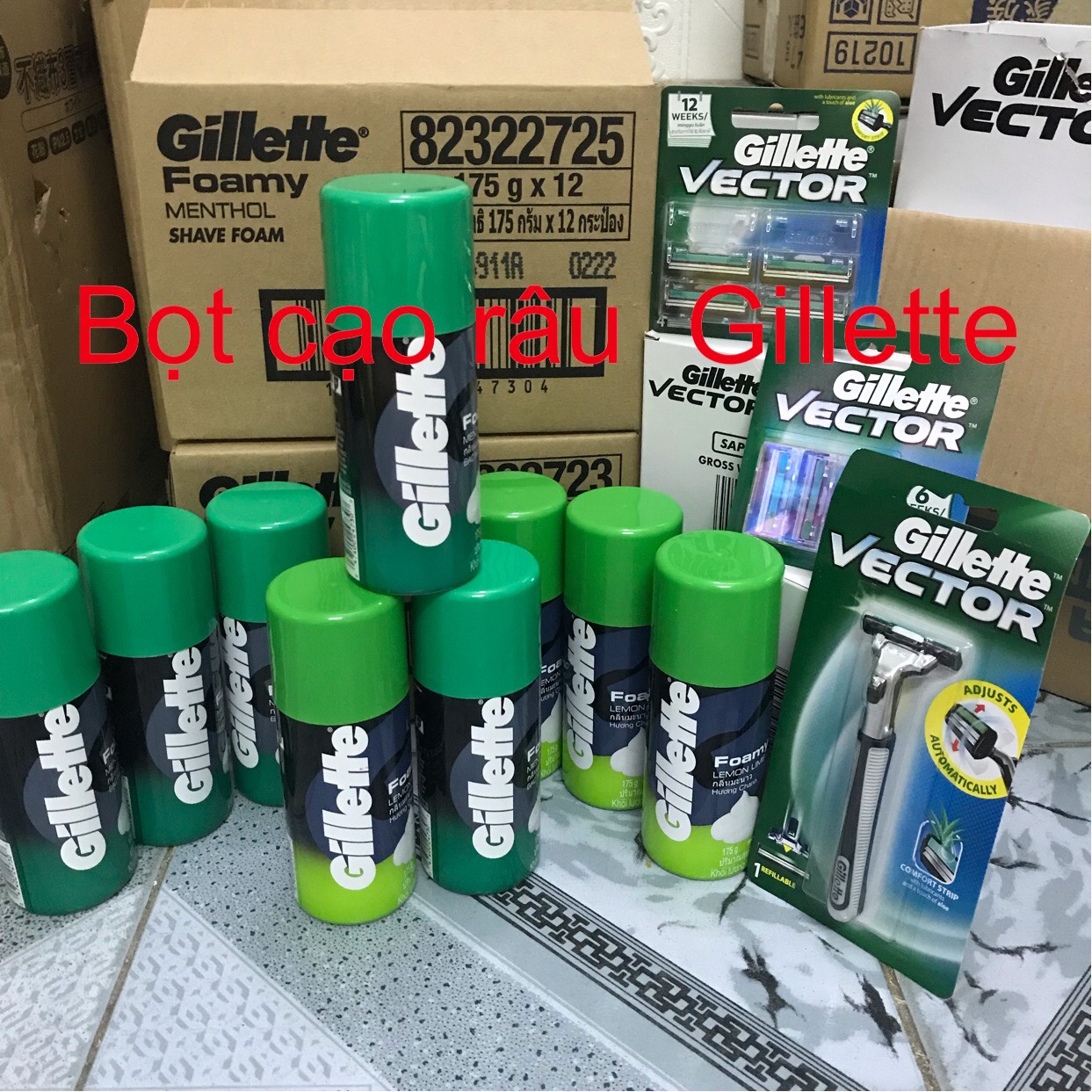 Bọt cạo râu Gillette hương chanh 50g