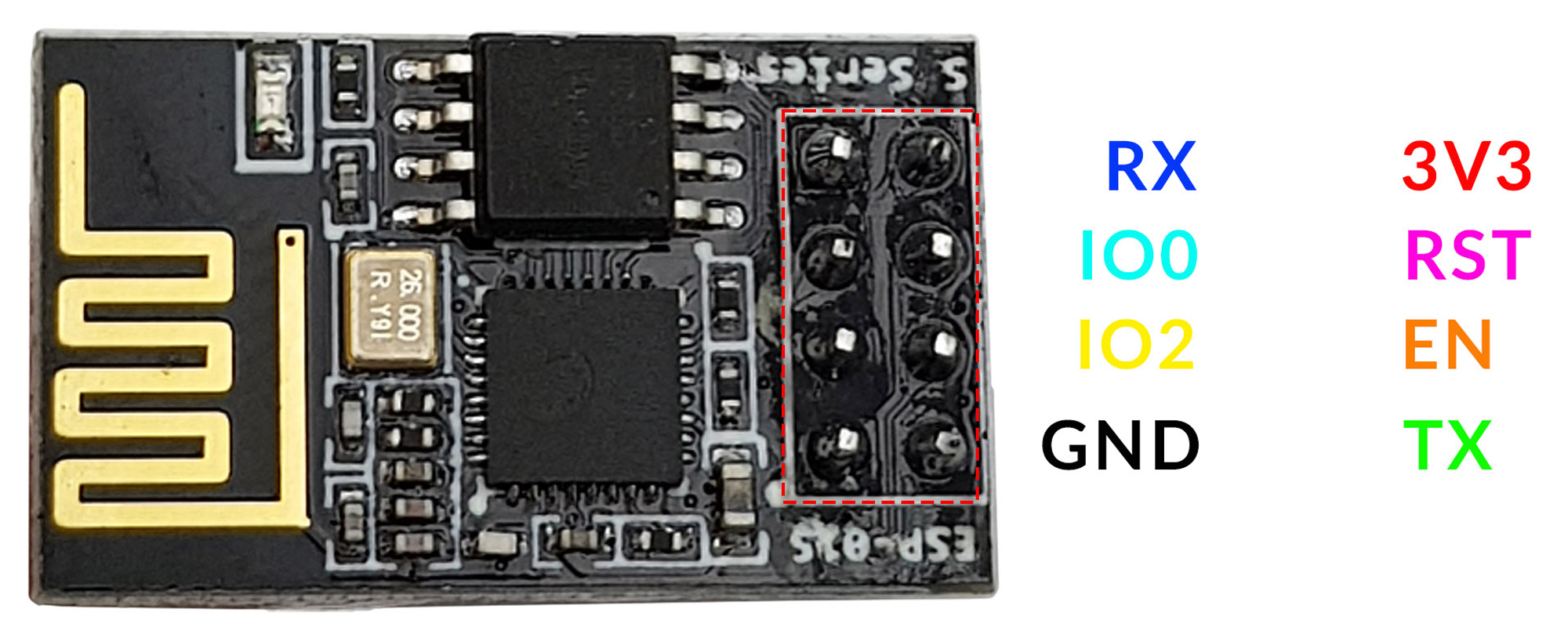 Mạch thu phát wifi ESP8266 uart ESP-01S
