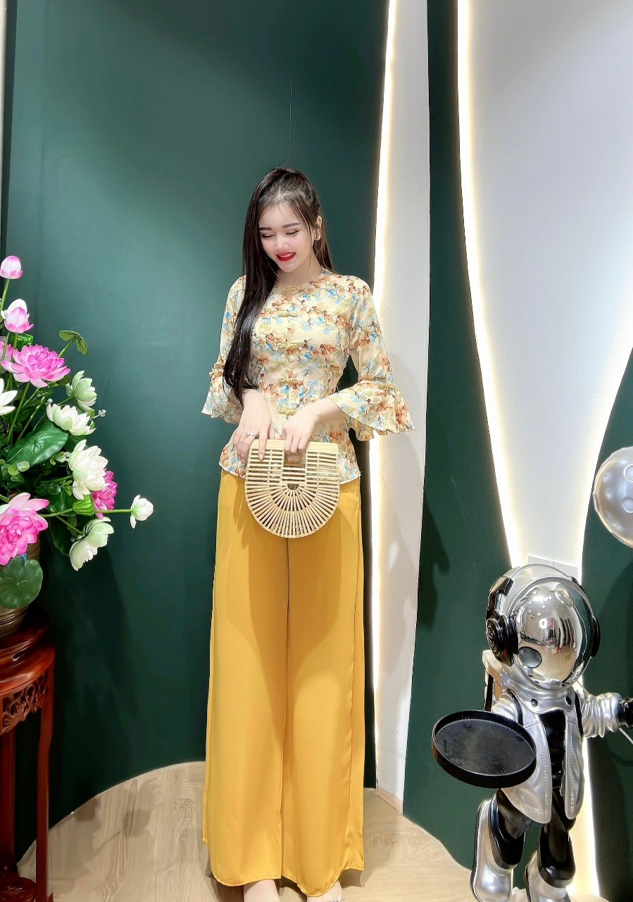 SÉT BỘ BÀ BA TAY LOA NÚT TÀU DUYÊN DÁNG