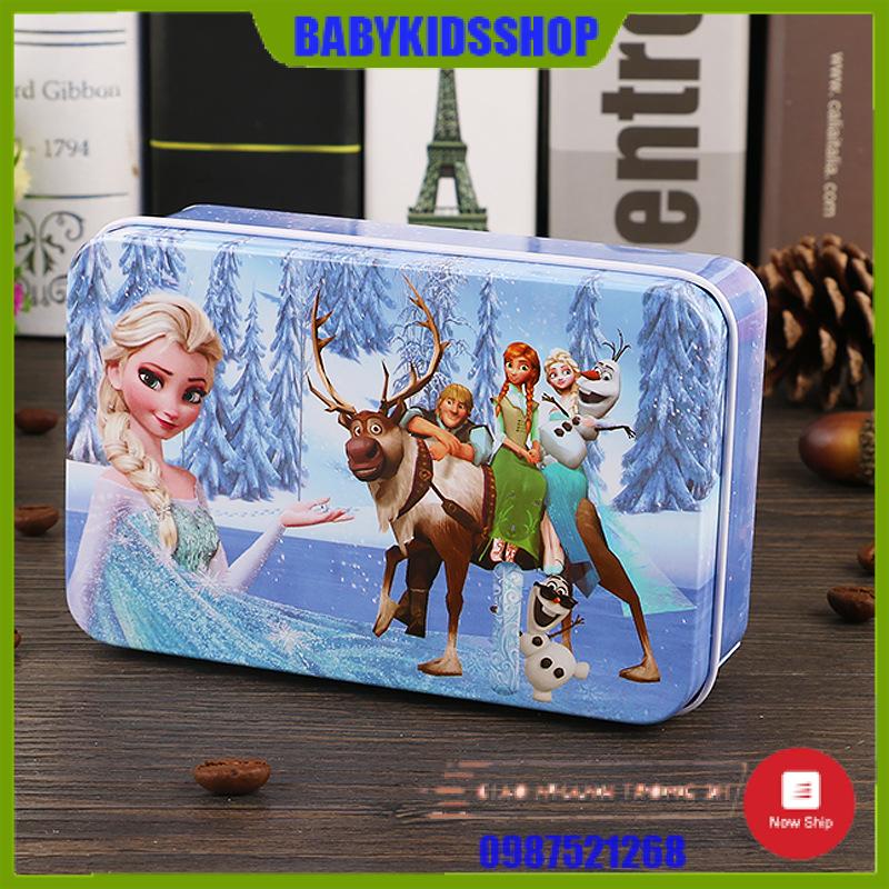 [ĐƯỢC CHỌN MẪU] Đồ chơi tranh ghép 60 mảnh gỗ puzzle hộp sắt phát triển tư duy cho bé 3-10 tuổi