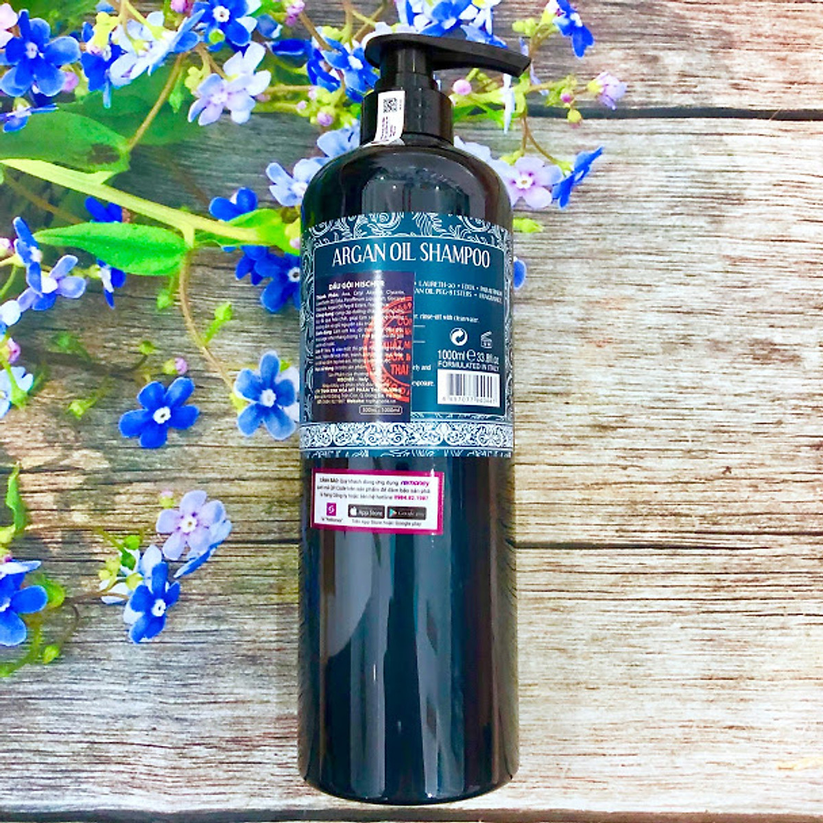 Dầu xả hischer argan oil nhập khẩu chính hãng, argan oil siêu mềm mượt chuẩn salon tóc 1000ml