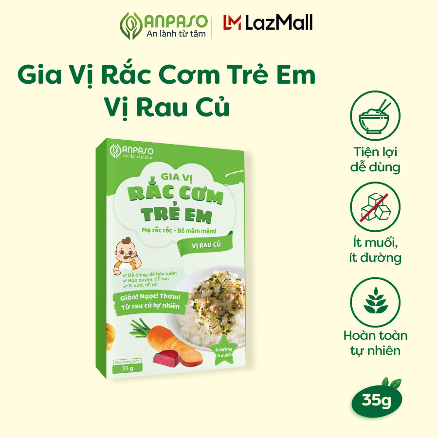 Gia Vị Rắc Cơm Trẻ Em Anpaso 35g