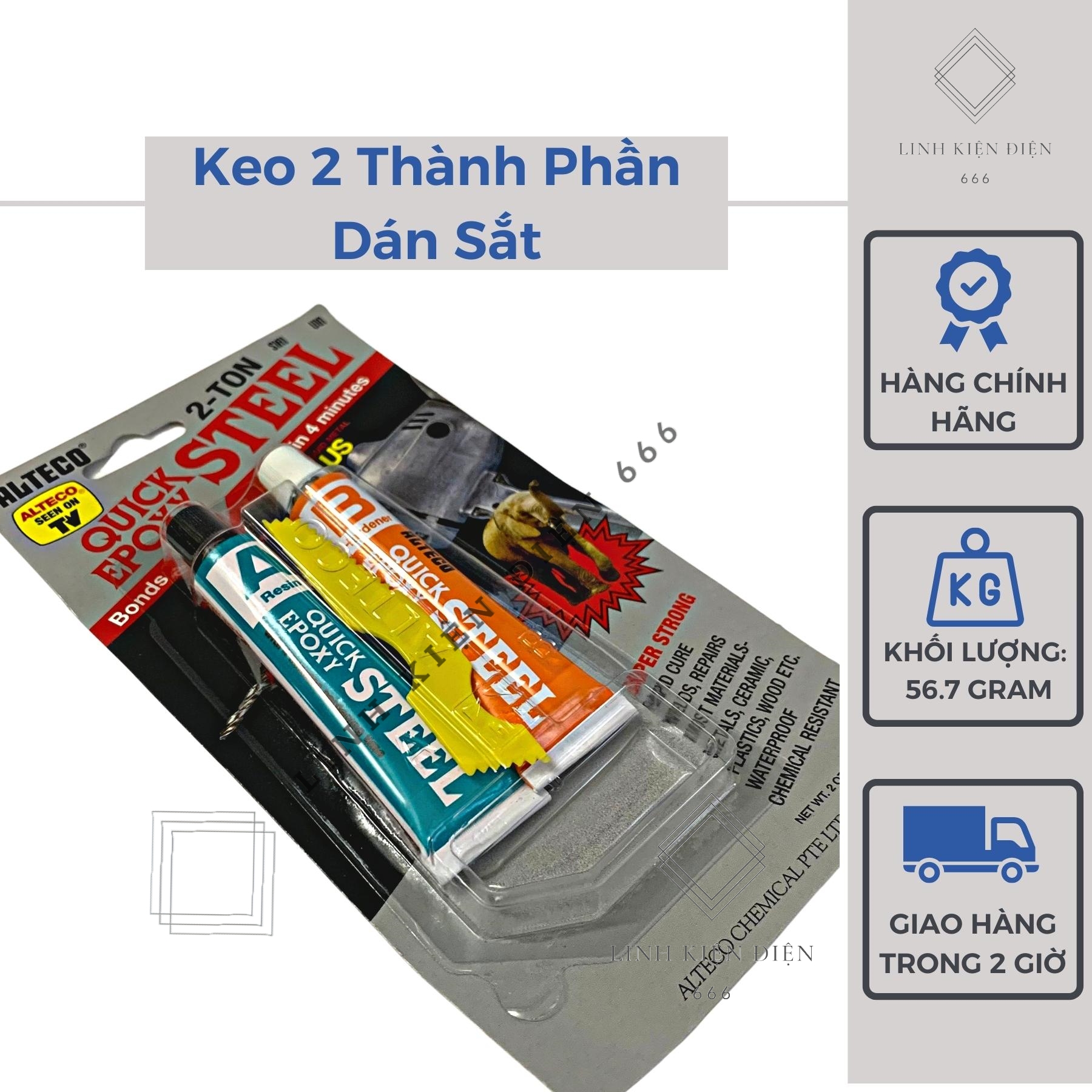 Keo Dán AB 2 Thành Phần Keo Dán Sắt, Keo Dán Kính