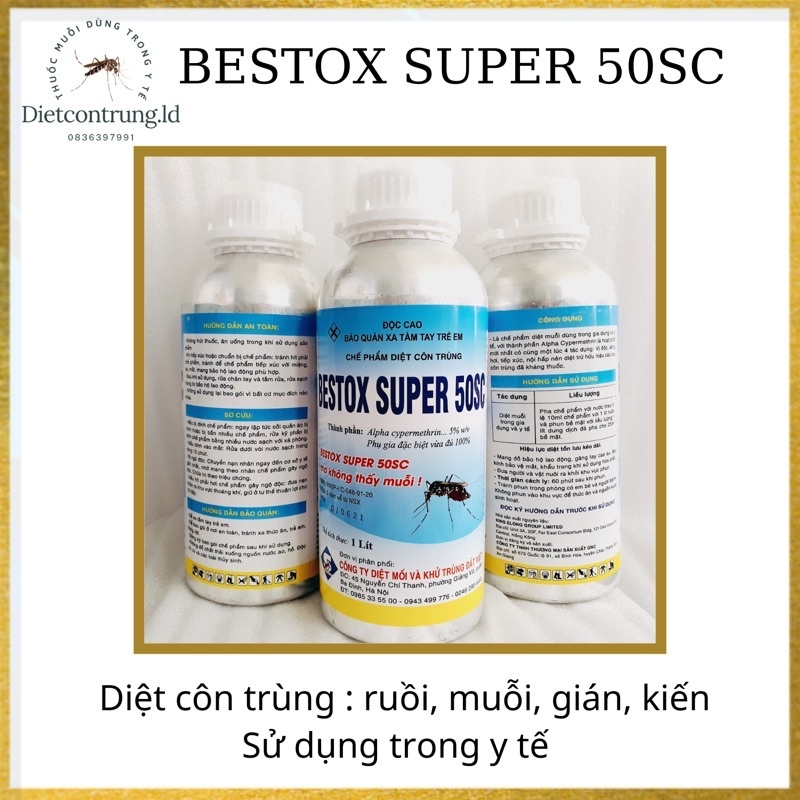 [ Thuốc diệt muỗi BESTOX SUPER 50EC - chai 1lít ]