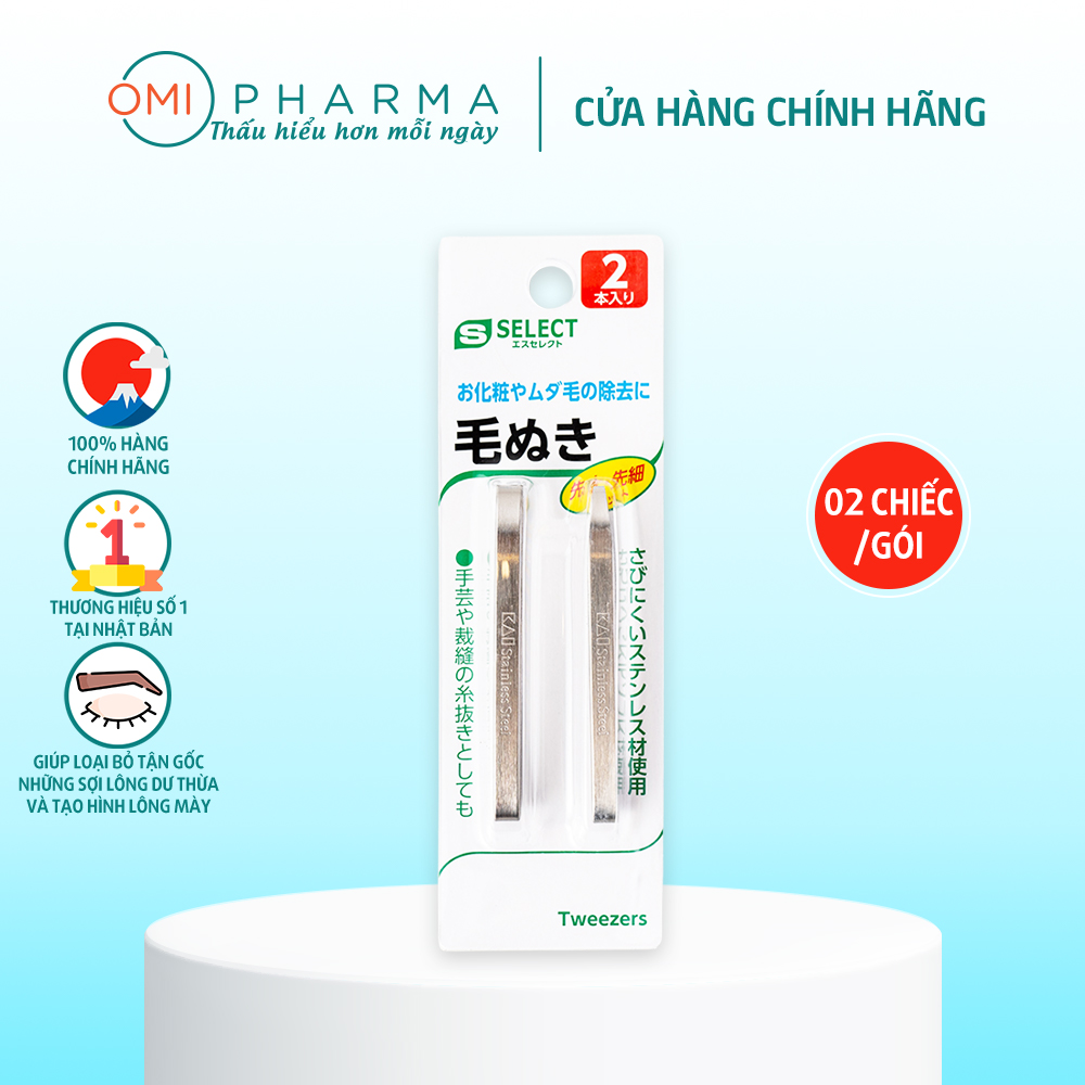 Set 2 nhíp nhổ lông s select nhật bản