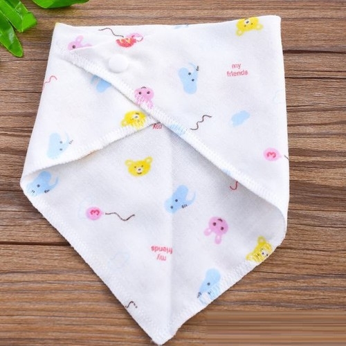 Set 2 Khăn yếm xô tam giác 2 lớp (có cúc bấm)