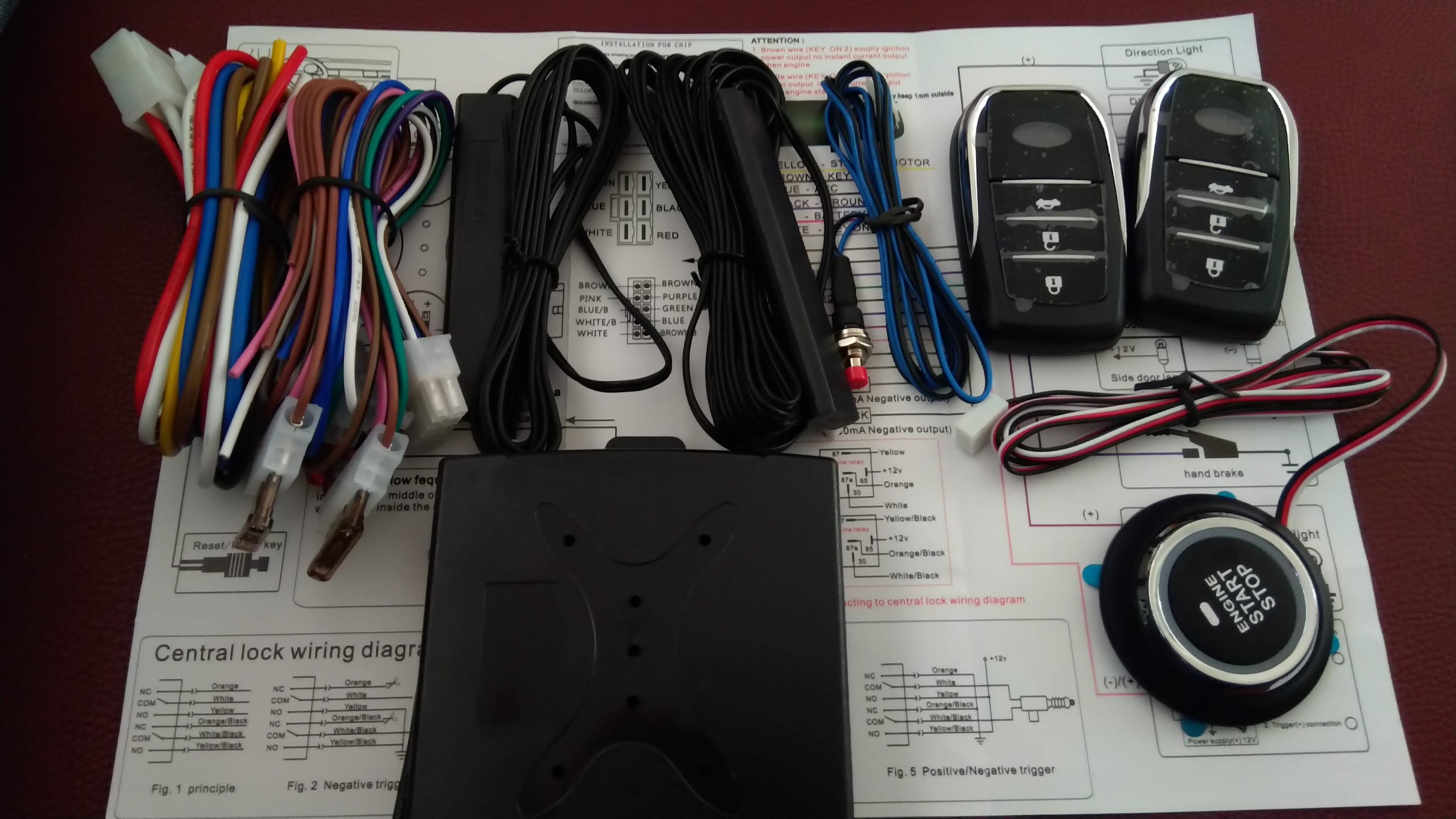 SmartKey khởi động ô tô xe hơi từ xa Start/Stop Engine 12v