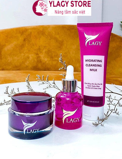 COMBO 3 sản phẩm ylagy chăm sóc da mặt toàn diện