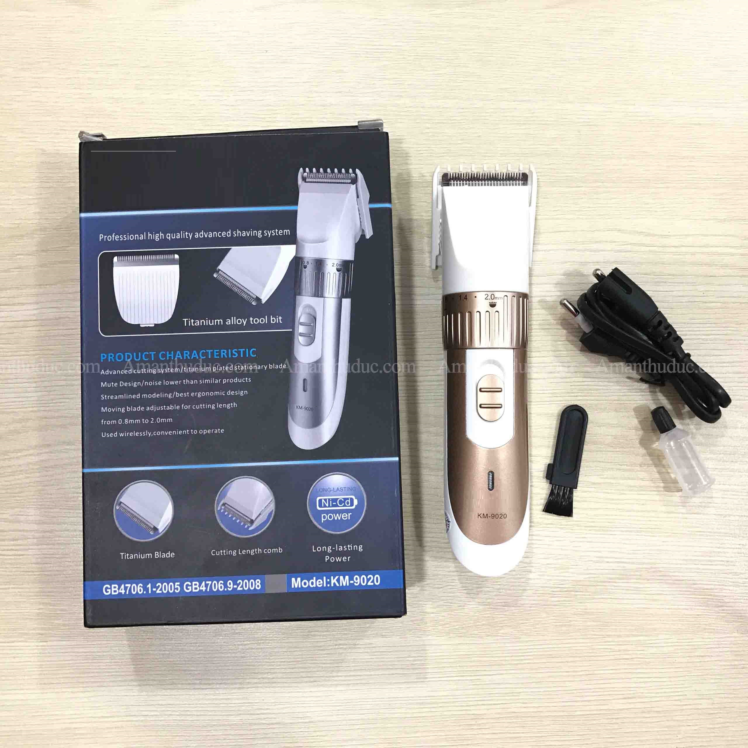 TÔNG ĐƠ CẮT TÓC TRẺ EM KM - 9020 [ Tông đơ hớt tóc - Tông đơ trẻ em - Máy hớt tóc - May cắt tóc ]