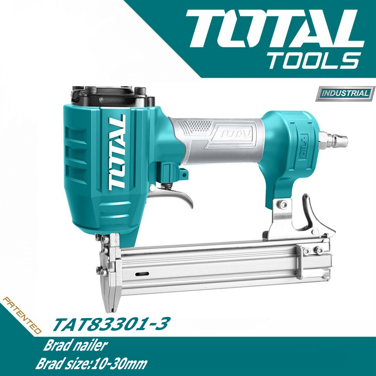 Súng bắn đinh thẳng dùng hơi Total TAT83301-3 - Dụng cụ bắn đinh thẳng dùng khí nén - Kích thước đinh: 10-30mm