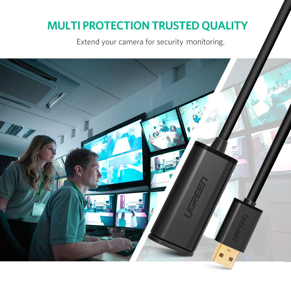 Dây USB 2.0 nối dài Active có CHIP độ dài từ 5-30m UGREEN US121