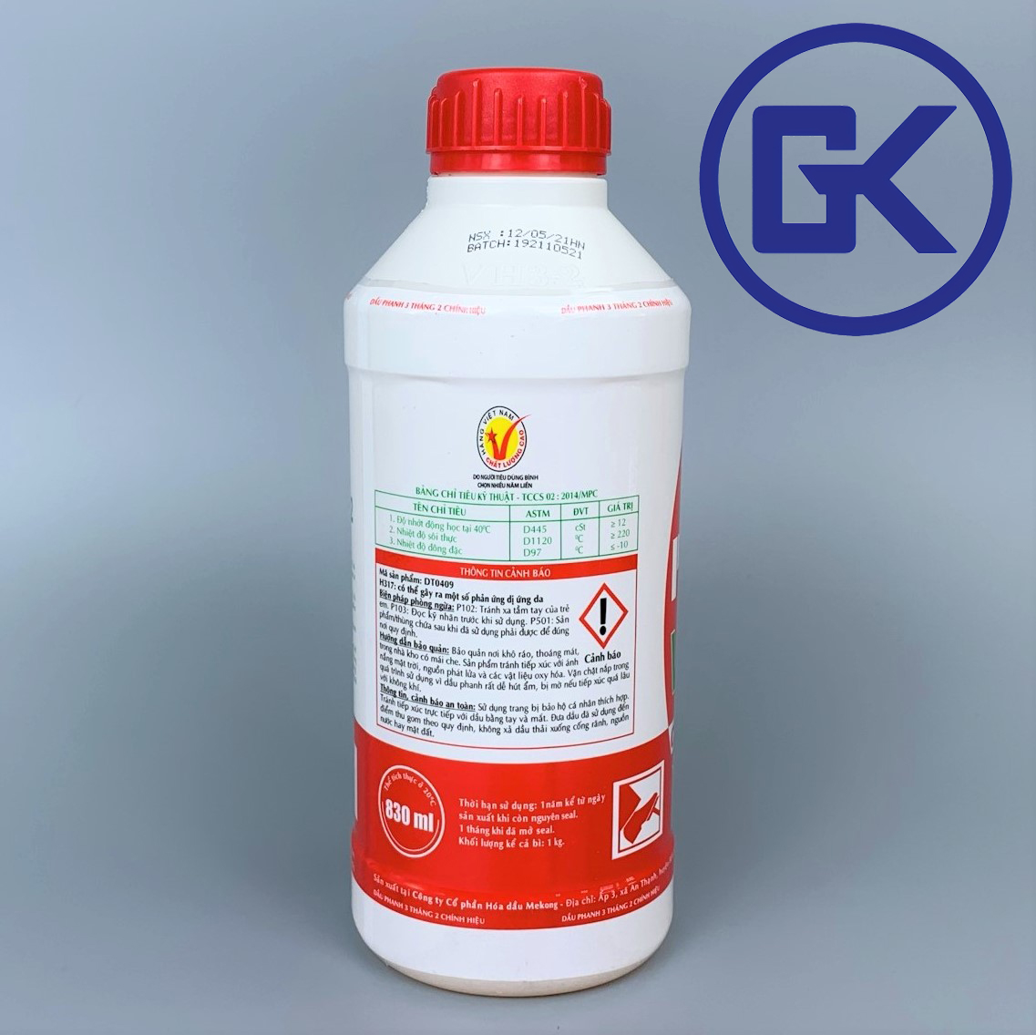 Dầu Phanh - Dầu Thắng Ô Tô - Xe Máy DOT 3 VHDP (DOT 3 VH 3-2 MEKONG) 1kg