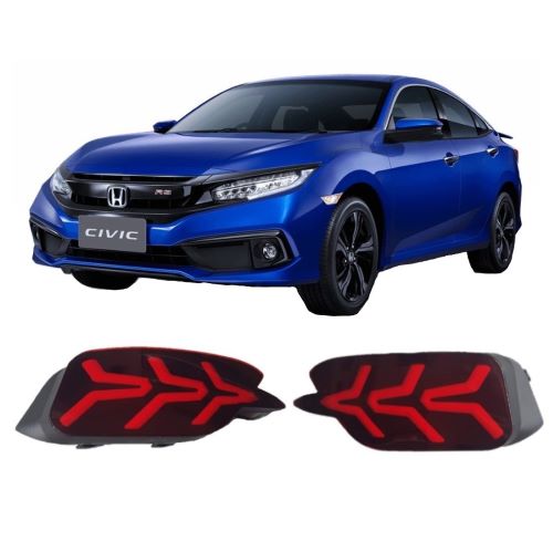 [HCM]BỘ ĐÈN LED PHẢN QUANG SAU XE HONDA CIVIC 2017-2019