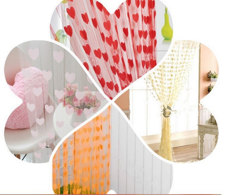 Rèm cửa trái tim (1m x 2m)