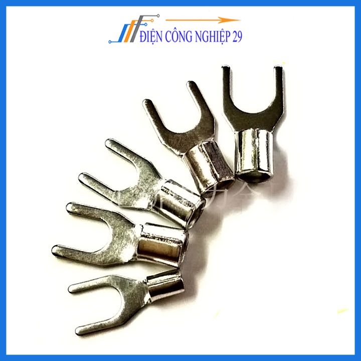 Đầu cos SNB 5.5-6 sử dụng cho cáp 4-6mm²,Đầu cốt chữ Y trần phù hợp cho nhiều loại dây nối