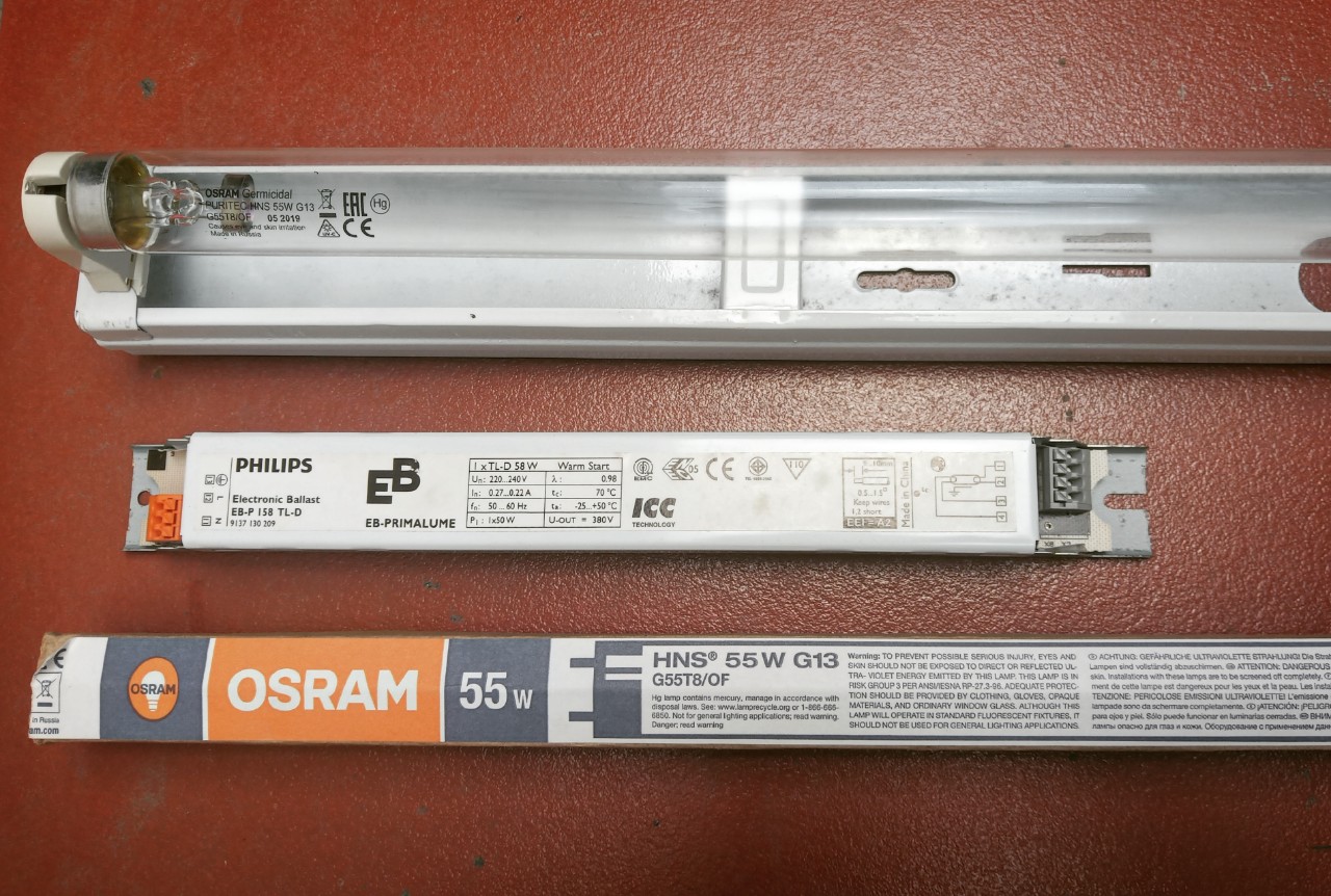 (SALE) Bộ máng đèn UV diệt khuẩn 55W hãng OSRAM