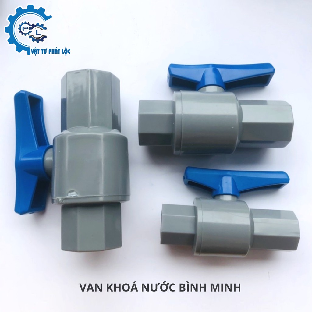 Van khoá nước Bình Minh phi 21, 27, 34 TẶNG KÈM