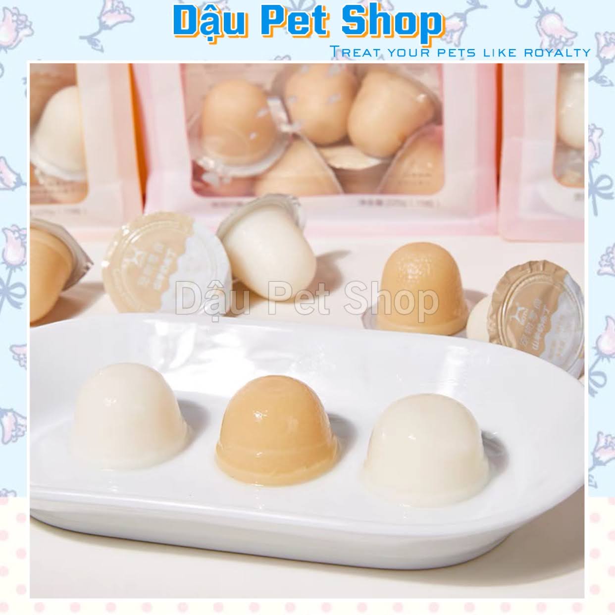[Lẻ] Viên pudding sữa dê cho mèo