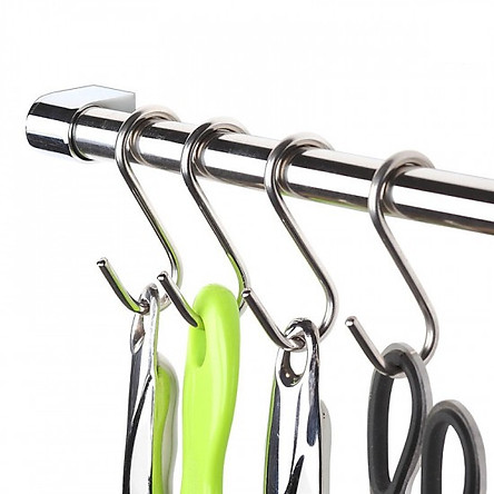 Combo 4 móc treo đồ  inox hình chữ S đa năng