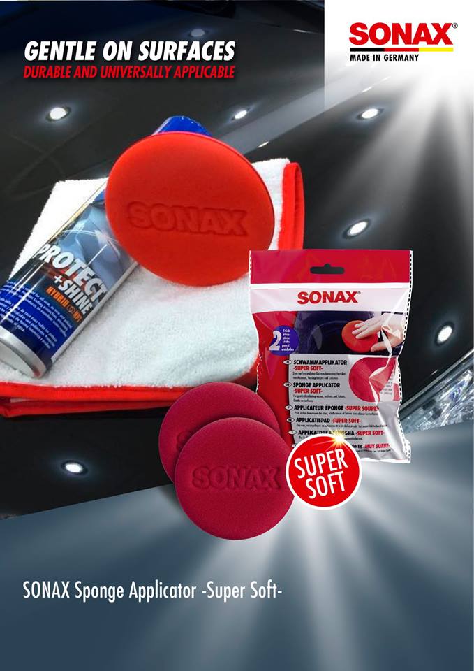 Mút bôi wax siêu mềm - SONAX Sponge Applicator -Super Soft ( 2 cái)