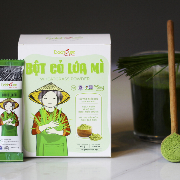 [HCM]Bột Cỏ Lúa Mì Nguyên Chất Tiện Lợi - 60gr