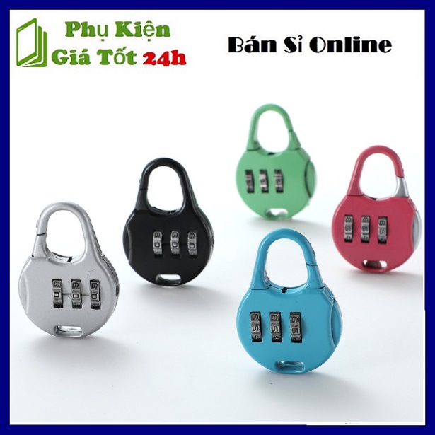 [HCM]⚡  Ổ Khoá Số Vali Và Hành Lý Mini Đa Năng - Khoá số balo vali hành lý Tiện Lợi loại Tròn ⚡