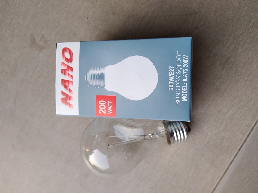 BÓNG ĐÈN SỢI DỐT/ BÓNG DÂY TÓC ĐUI E27- 200W NANO