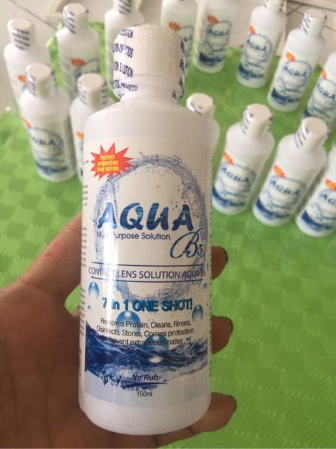 Nước Ngâm Contact Lens Aqua , Nước Bảo Rửa Vệ Sinh Kính Áp Tròng 150Ml