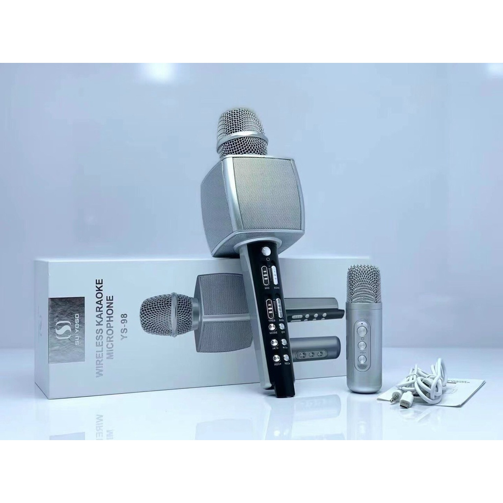 Micro Karaoke Bluetooth YS-98 Kèm 1 Micro Hát Song Ca