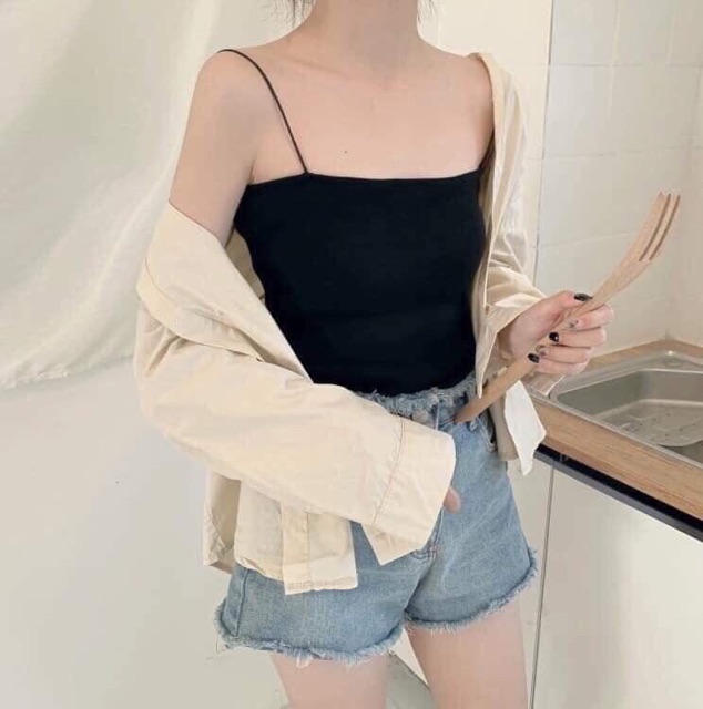 Áo 2 Dây Sợi Bún Siêu Hót