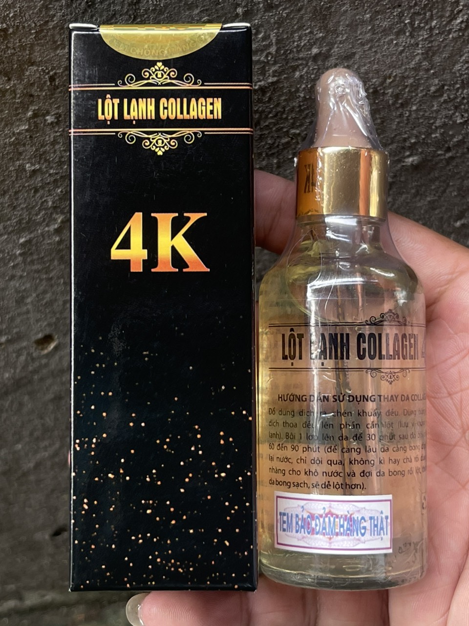 Nước lột thay da collagen lột lạnh 4k