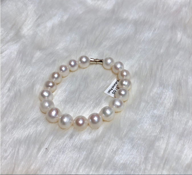 [HCM]Vòng Tay Ngọc Trai Nuôi Phú Quốc - trắng hàng đẹp (9 ly )