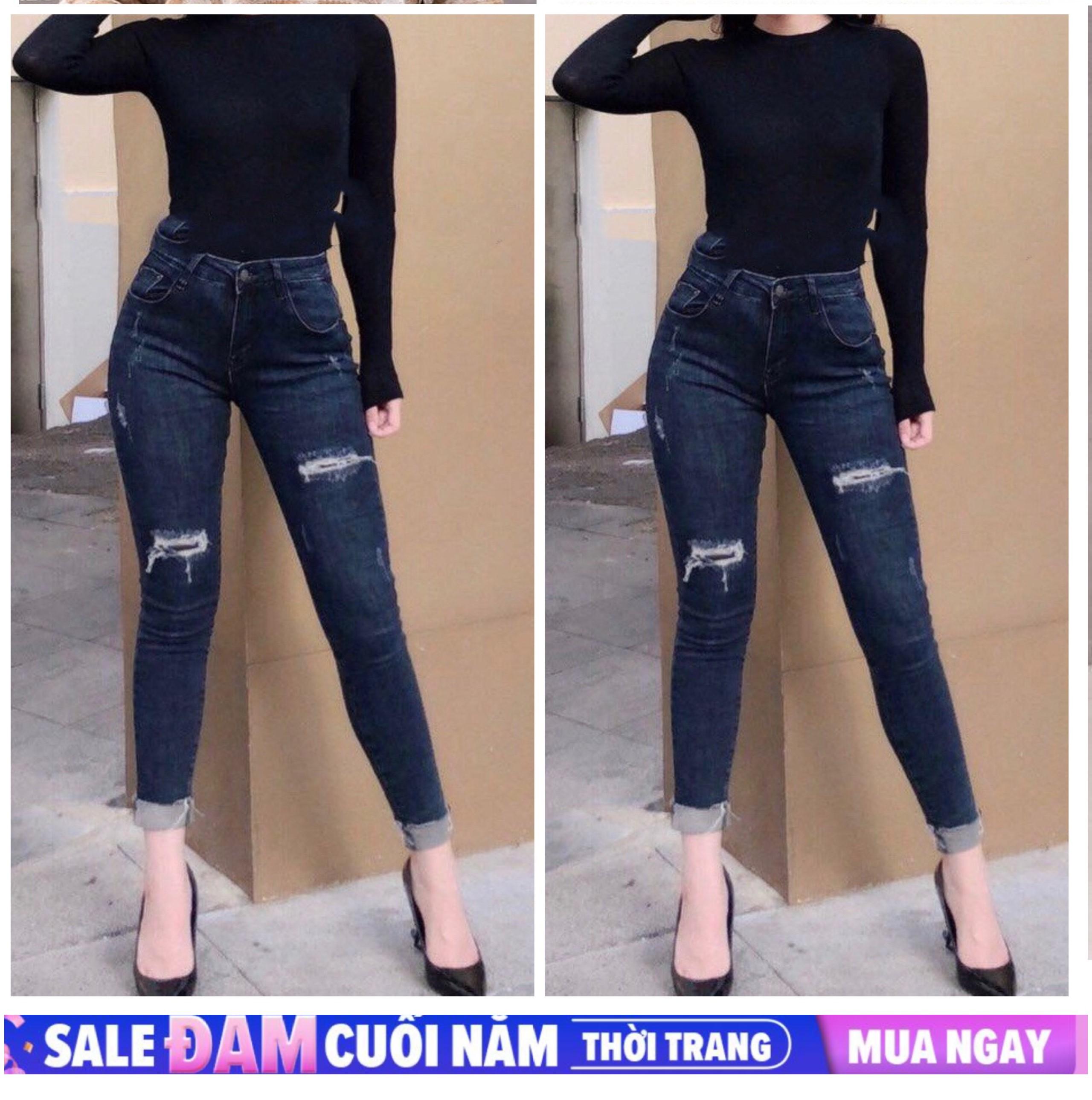 [HCM]QUẦN JEAN 9 TẤC BIG SIZE CO DÃN MẠNH LƯNG CAO 2467