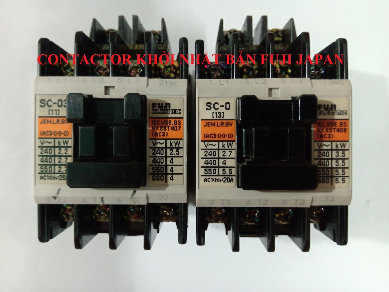 CONTACTOR KHỞI NHẬT BẢN 10A 11A 13A