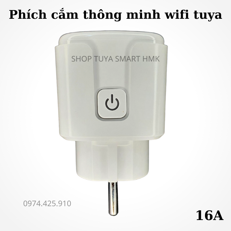 Ổ Cắm Thông Minh Tuya Wifi 16A