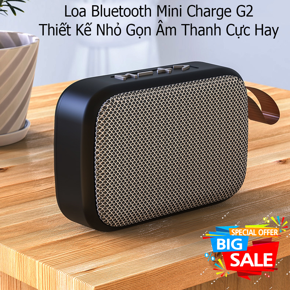 Loa Bluetooth Mini, Loa Blutooth Mini Charge G2 Cầm Tay Nghe Nhạc Sống Động Cầm Tay Nhỏ Gọn Siêu Sang Chảnh, Âm thanh tuyệt hảo, Đỉnh cao