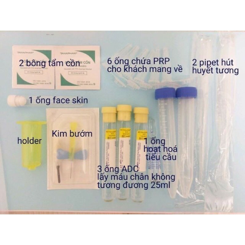 Bộ kit prp chứa hoạt hoa tiểu cầu