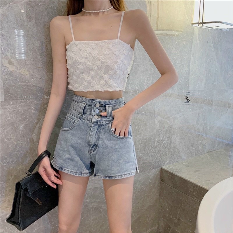Áo bra ren hoa hồng 3 màu