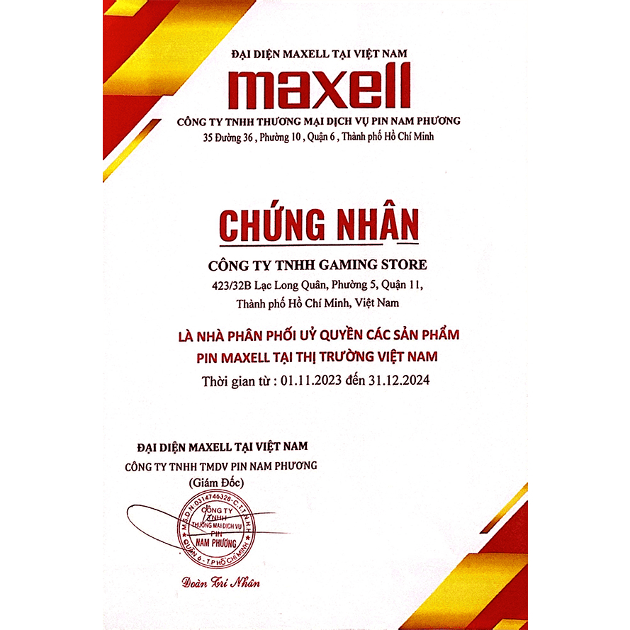 Pin Maxell AAA / R03 - Hàng Chính Hãng