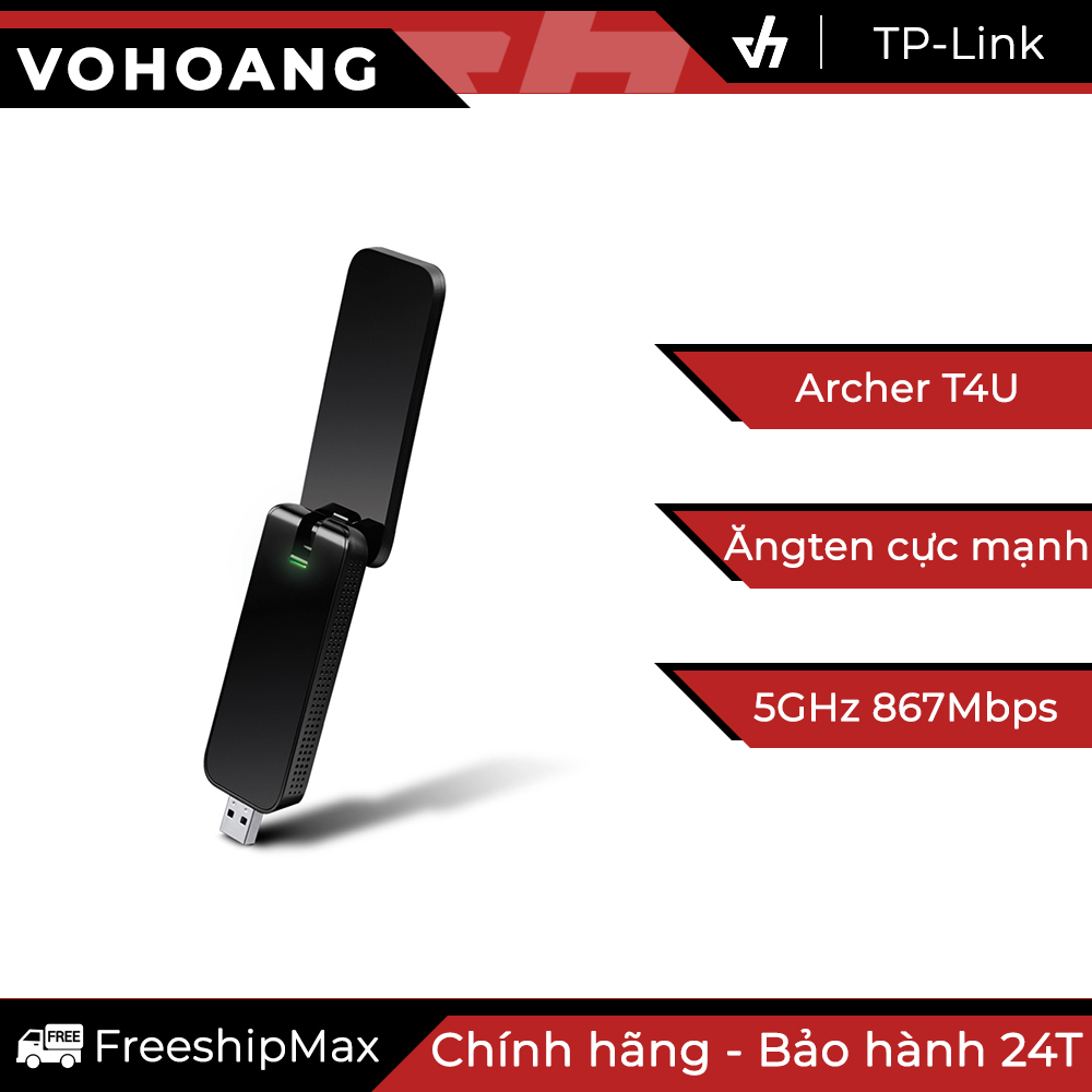 Usb thu wifi 2 băng tần tplink t4u