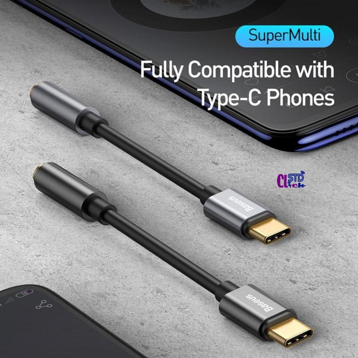 Cáp chuyển đổi Type C sang cổng 3.5mm Baseus L54 chính hãng
