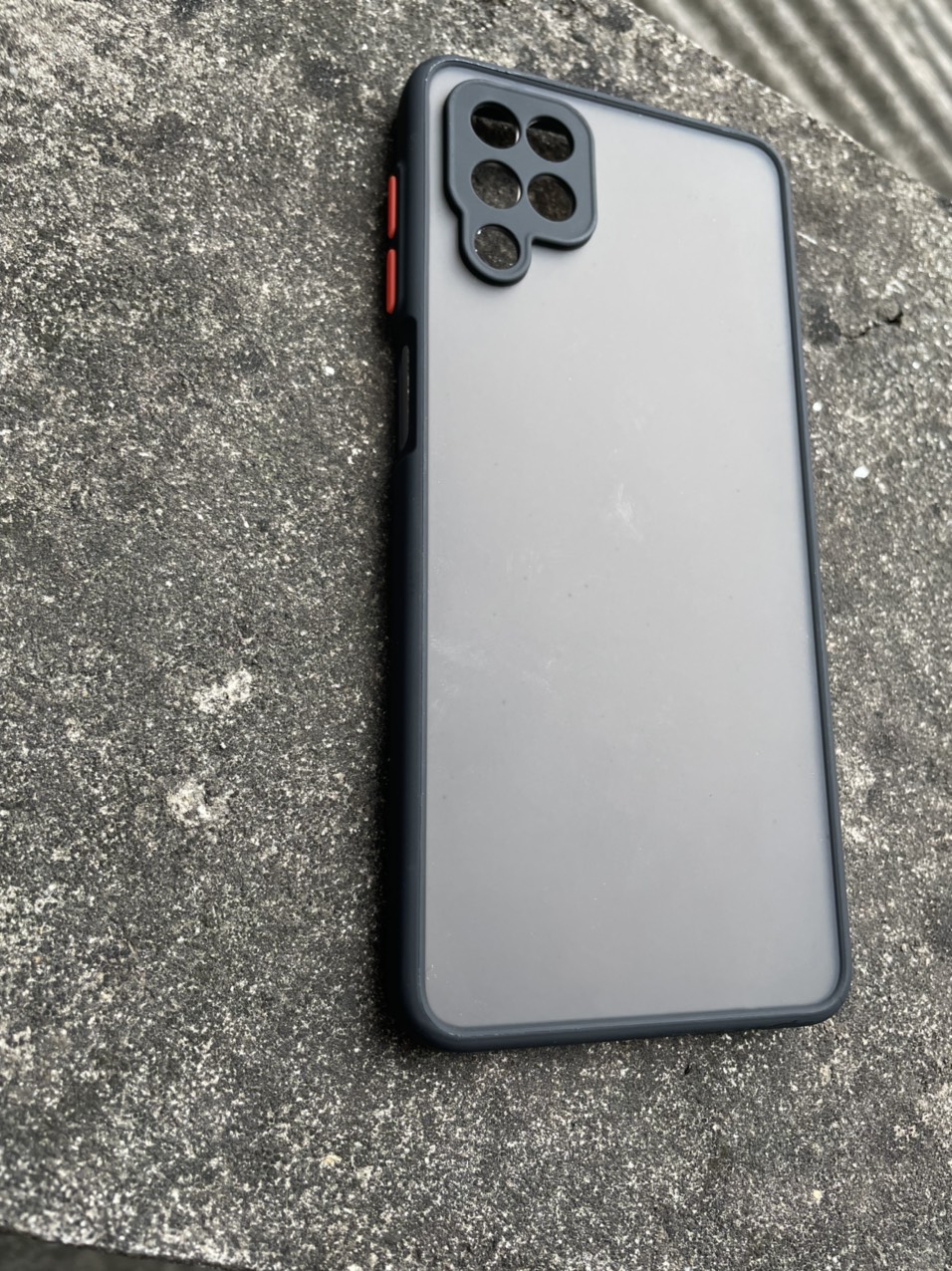 Ốp lưng nhám cho Samsung Galaxy A12 chống sốc, bảo vệ Camera