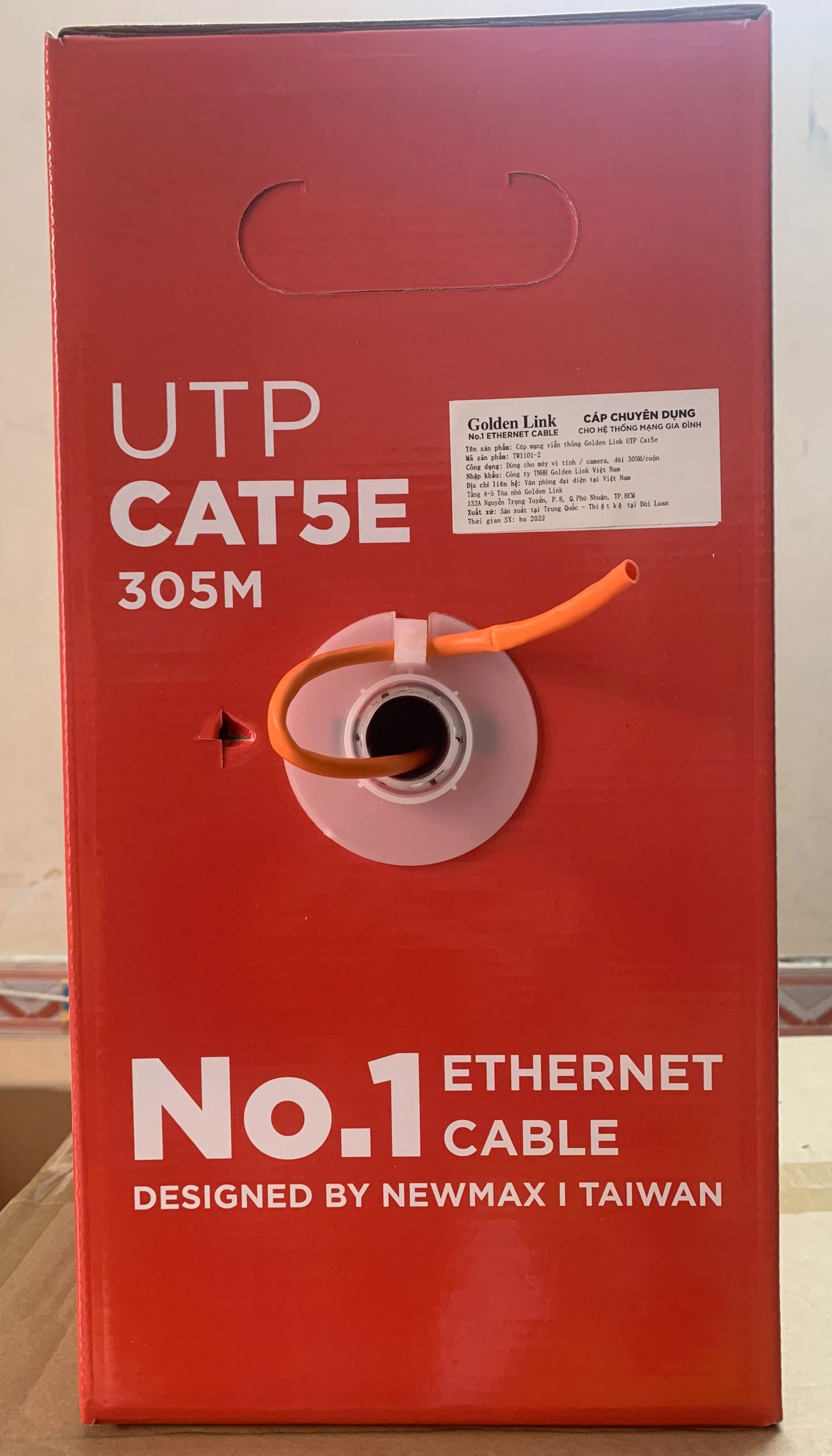 CÁP MẠNG GOLDEN LINK  UTP CAT 5E 305M