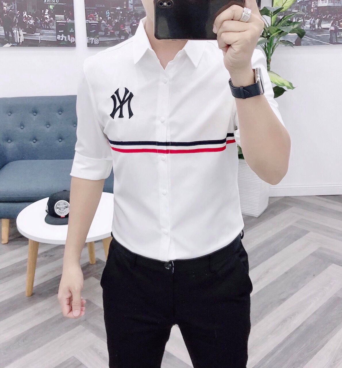 [HCM]Áo Sơ Mi Trắng NY Chuẩn Soái Ca SM31
