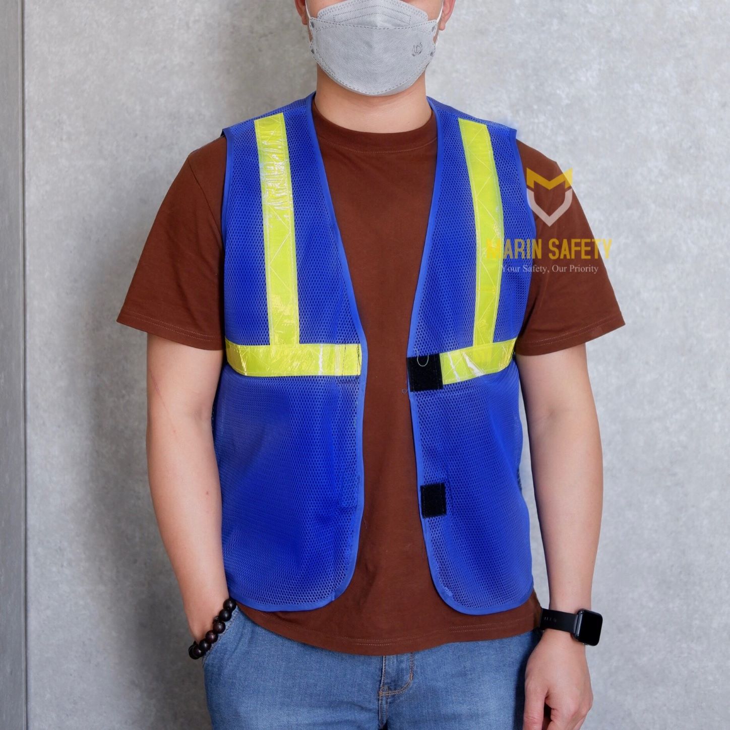 Áo gile phản quang lưới nhiều màu